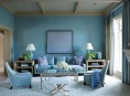 imagen Exquisita sala en azul palido