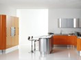 imagen Modernas y sofisticadas cocinas en color naranja