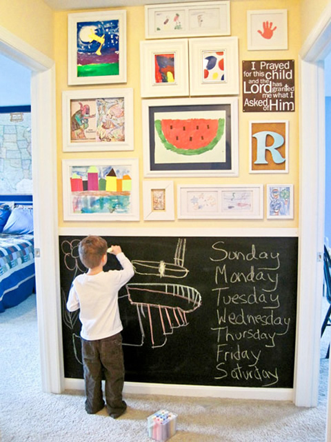 Ideas para decorar con los dibujos de tus hijos - Foto 2