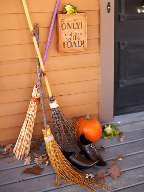 Ideas para Halloween - Estacionamiento para Brujas