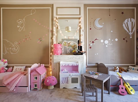 22 ideas de habitaciones para niños y niñas Como adornar una habitación de una niña de 6 años