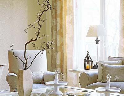 Decorar con ramas secas Ramas secas con flores