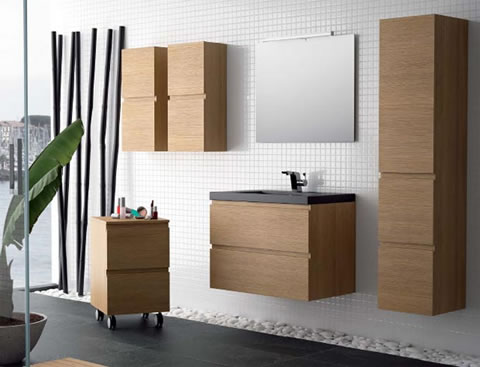 Muebles de baño anclados a la pared