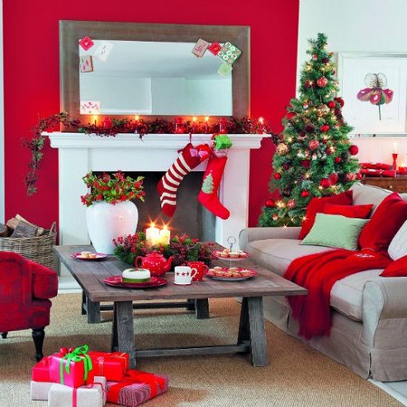 Diez salones decorados para Navidad 1