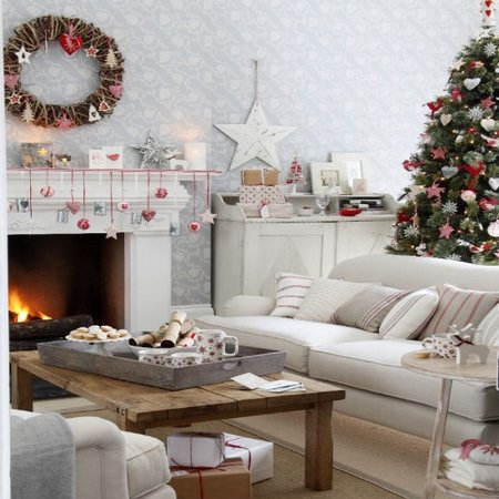 Diez salones decorados para Navidad 6