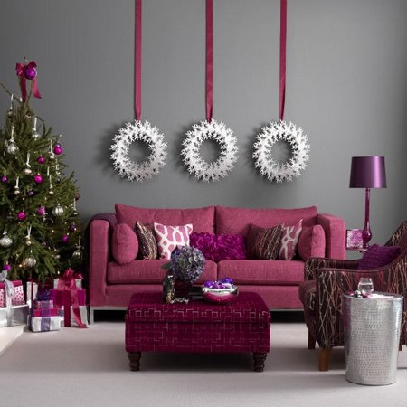Diez salones decorados para Navidad 8