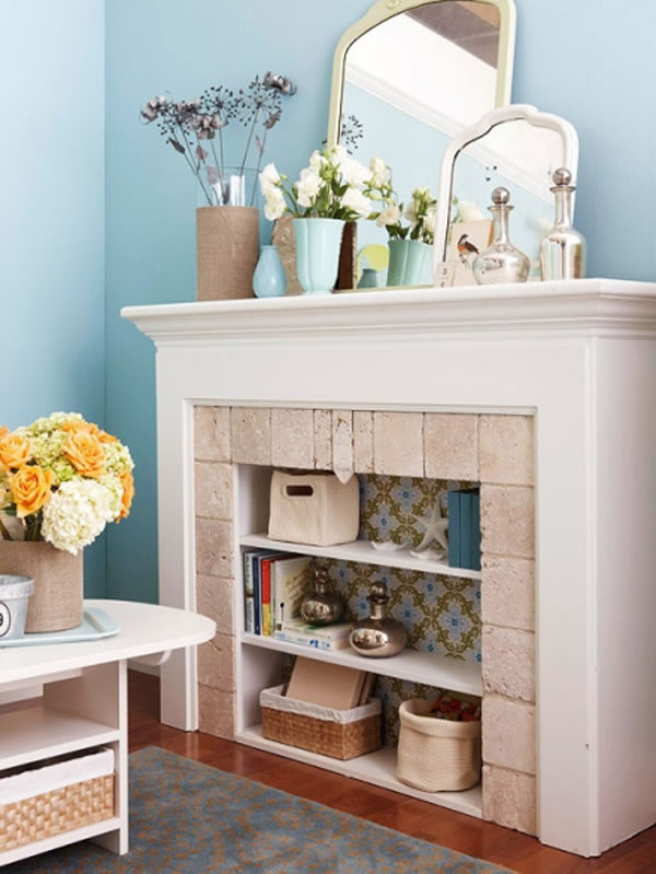 10 decoraciones para chimeneas sin uso