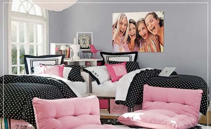 Habitaciones en rosa y negro4
