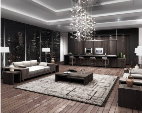 Un moderno apartamento Modernas Lámparas decoración