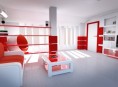 imagen Interiores en blanco y con una nota de color
