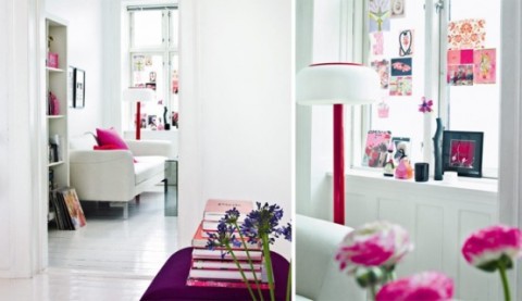 Romántica decoración en blanco y rosa 5