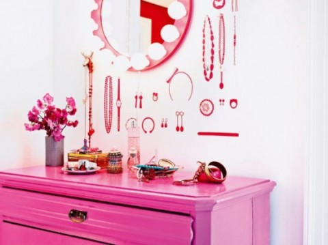 Romántica decoración en blanco y rosa 7