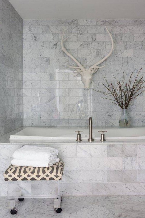 El mármol en el cuarto de baño Baño Ideas Marmol