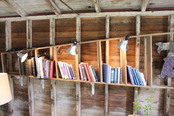 15 ideas para utilizar escaleras como estanterÃas Ideas Escalera Estanteria