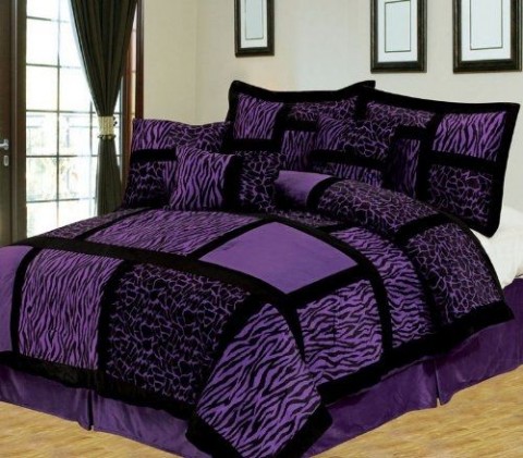 Púrpura y negro para la habitación 5