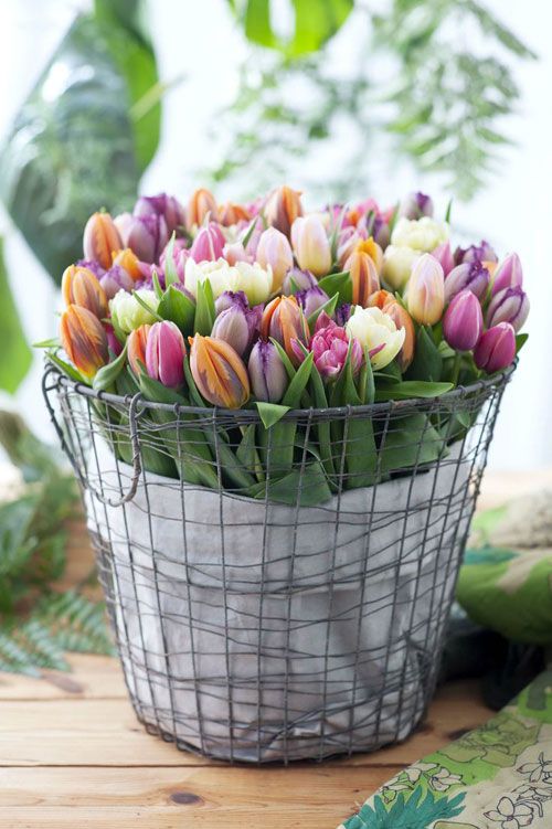 Decorar con tulipanes 20
