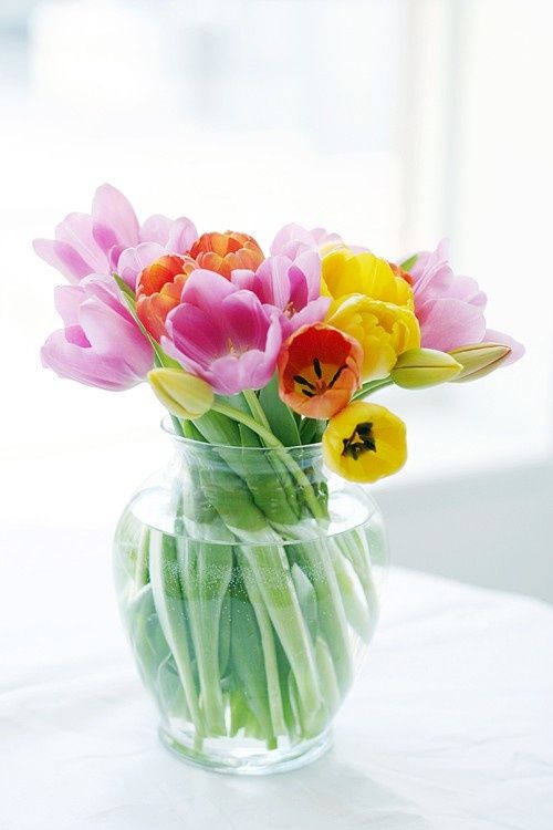 Decorar con tulipanes 23