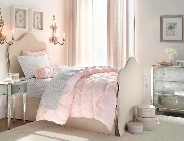 Dormitorios en rosa y blanco 2