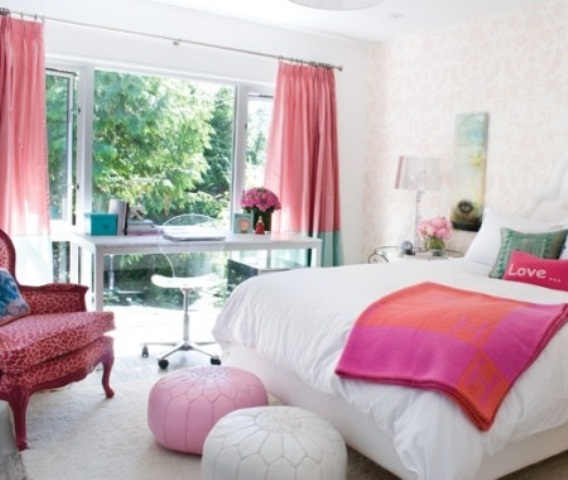 Dormitorios en rosa y blanco 5
