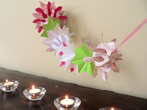 Decoración con origami 1