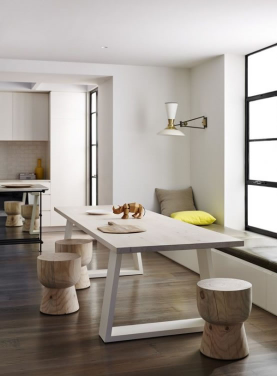 15 comedores de estilo minimalista para no perderse