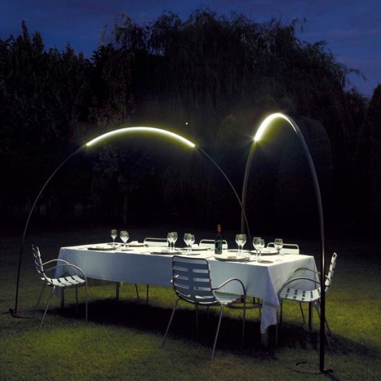 Ideas para iluminación de exteriores originales y creativas Piso Exteriores creativo