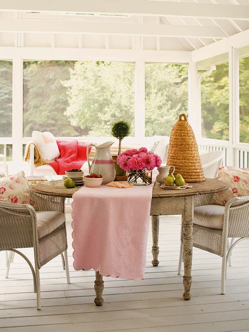 Ideas para decorar tu patio en tonos pastel