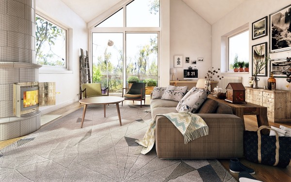 Ideas para una sala de estar de estilo nórdico