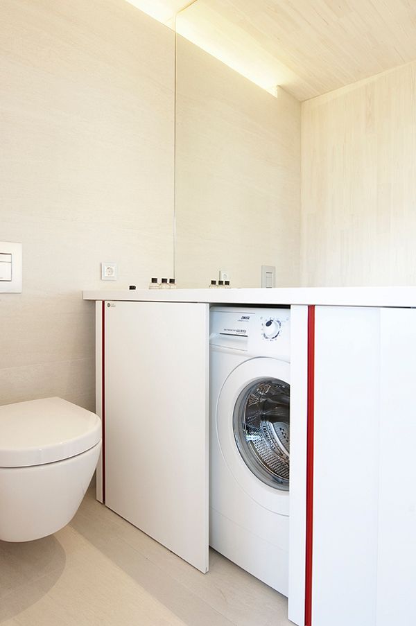 15 formas creativas de disimular la lavadora