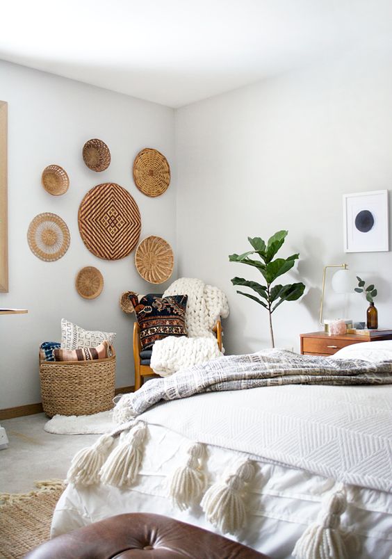 Anímate a decorar con cestas cualquier pared de tu casa