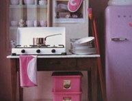imagen Pequeña cocina en rosa