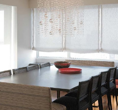 Decorar con cortinas - cocina comedor - 08