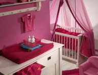 imagen Dormitorio rosa para tu beba