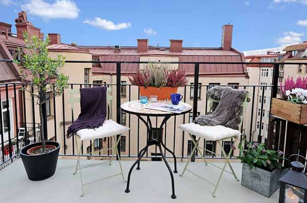 Terrazas y balcones en apartamentos