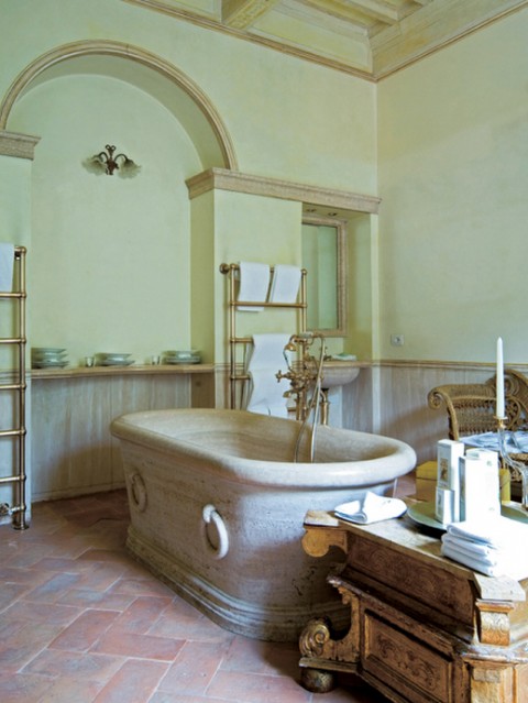 El estilo rústico en una residencia italiana-06