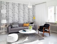 imagen Decoración en blanco y gris