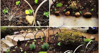 Ideas para decorar tu jardín con ruedas de bicicletas