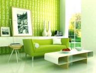 imagen Color verde en las salas