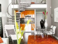 imagen Un pequeño loft anaranjado
