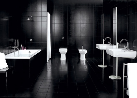 Baños en color negro 5