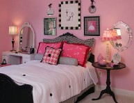 imagen Habitaciones en rosa y negro para chicas