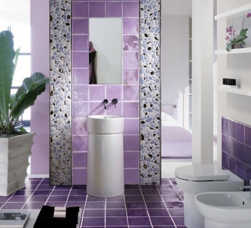 Inspiración de interiores en color violeta