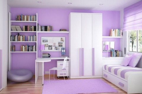 Decoración con color violeta 8