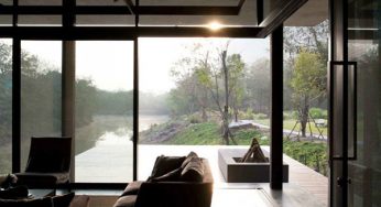 Una casa a orillas del lago