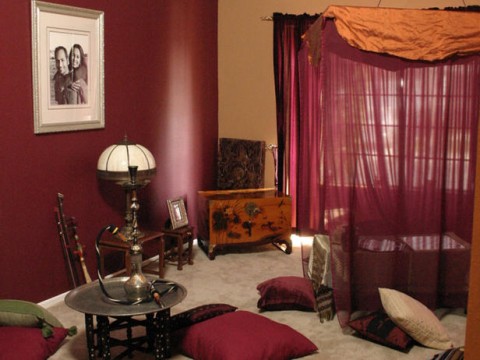 Decorar con cojines de suelo