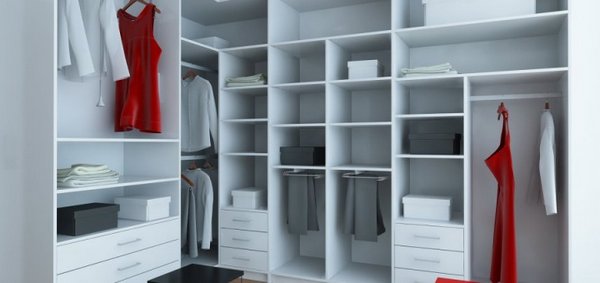 Roperos modernos para casas con espacio