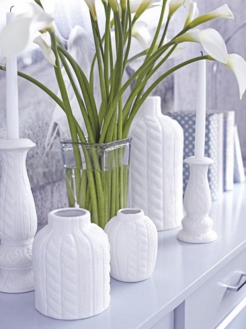 Ideas para decorar con objetos blancos01