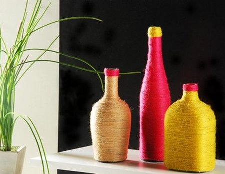 Ideas para decorar con viejas botellas 05