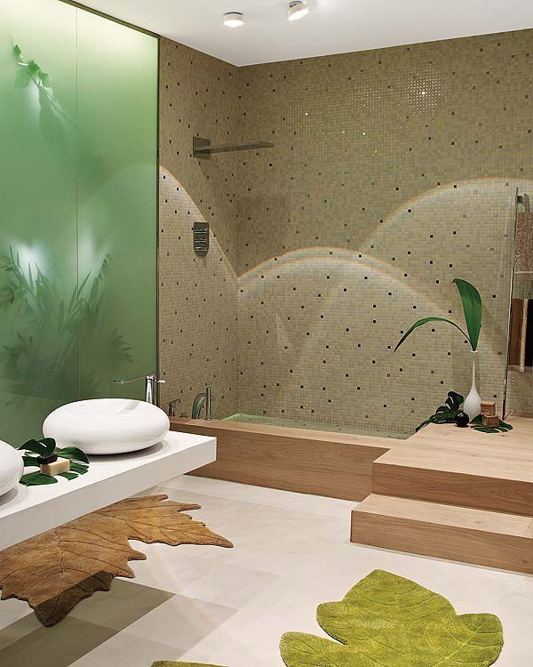 Cuarto de baño de inspiración natural
