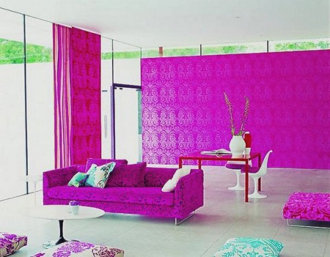 Decoración de interiores en rosa 2